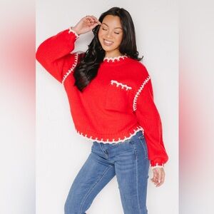 Lumiere Red Sweater